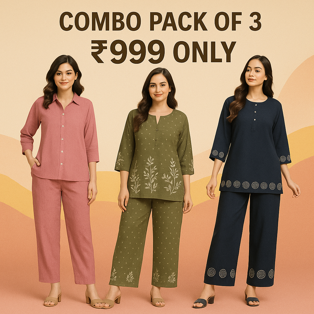 Chic Essence - Co-ord Combo (Set of 3)